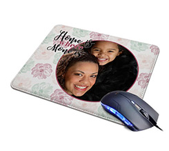 Tappetino Mouse in Pelle Texture bloom mum