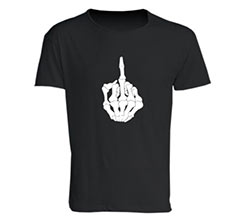 T-shirt cotone fiammato uomo Dito ossa