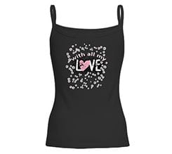 Canotta donna in cotone With love