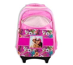 Zaino trolley Purple flowers