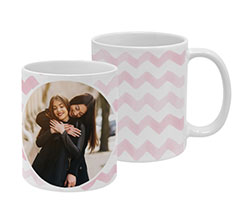 Tazza panoramica Zig zag rosa