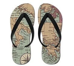 Infradito Mappamondo