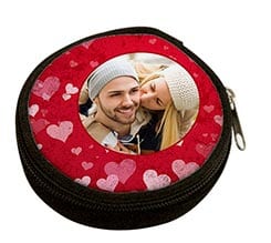 Portamonete rotondo Full hearts