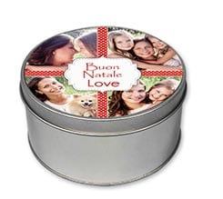 Scatola di latta tonda 4 stars