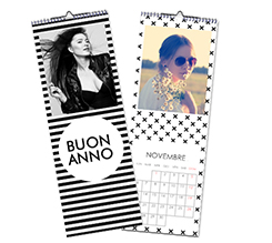 Calendario Multipagina Slim Black and white