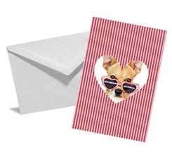 Bigliettino auguri Red strips