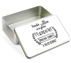 Scatola di latta rettangolare Superpoteri