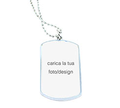 Collana Ciondolo Rettangolare con Foto