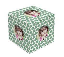 Foto cubo immagini Elefantini verdi