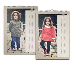 Calendario Multipagina A3 Sfondo rigato