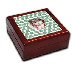 Portagioie in legno Elefantini verdi