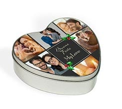 Scatola di Latta Cuore Vischio