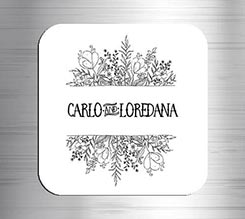 Calamita quadrata in masonite Flowers