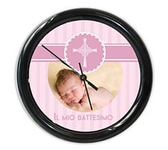 Orologio da parete rotondo Baptism her