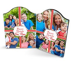 Cornice natalizia Four collage