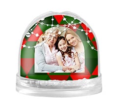 Palla di neve Rombi natalizi