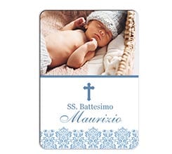 Calamita Rettangolare 8,8x6,3 Croce blu