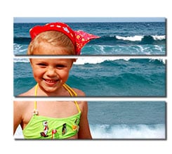 Quadri moderni su 3 pannelli orizzontali