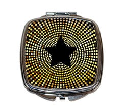 Specchietto quadrato da borsetta Star