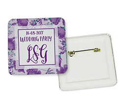 Spilla quadrata Lavanda