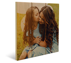 Stampa su listelli Verticali in legno 24x24 cm