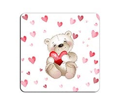 Calamita Quadrata 9,5x9,5 cm Teddy bear