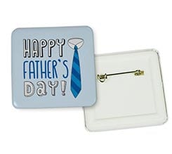 Spilla Quadrata Happy Father's Day