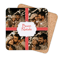 Con nastri di stelline nel colore arancione