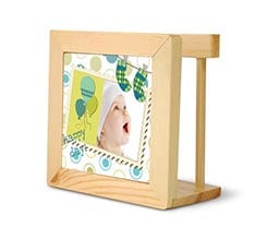 Portatovaglioli in legno Happy days