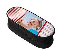 Astuccio portaoggetti Pois rossi