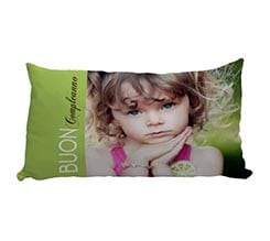 Buon Compleanno Green su Cuscino Carezza