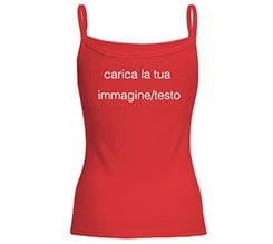 Canotta in cotone Rossa