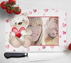 Tagliere in vetro Teddy bear