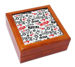 Portagioie in legno Love in caos