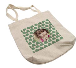 Shopper in Juta Elefantini verdi 34x36,5