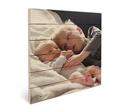 Stampa su listelli in legno 48x48 cm