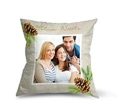 Cuscino in Tessuto Scamosciato Pine cone
