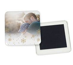 Magnete quadrato da frigo White Christmas