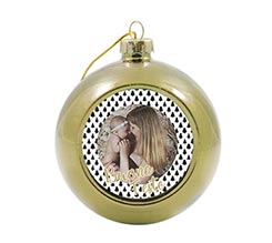 Palla di Natale in vetro colorato Alberelli