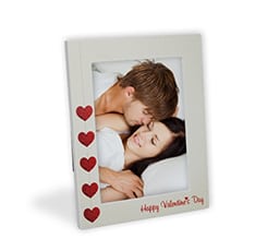 Cornice Foto Cinque Cuori Rossi