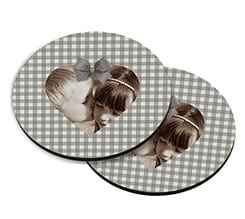 Sottobicchiere masonite tondo Shabby chic