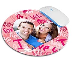 Tappetino mouse tondo Words of love