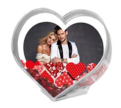 Palla di Neve a Cuore Different hearts