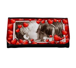 Portafoglio Grande Cornice di cuori