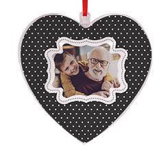 Cuore di Natale Shabby chic pois
