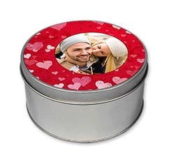 Scatole di Latta Tonda Full hearts