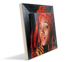 Quadretto Legno Con Tela