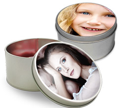 Scatola di Latta Tonda con foto
