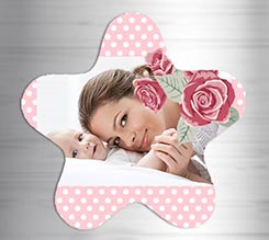 Calamita stella personalizzata Rose con pois