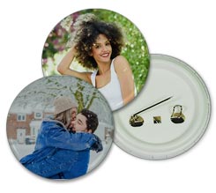 Spilla rotonda personalizzata